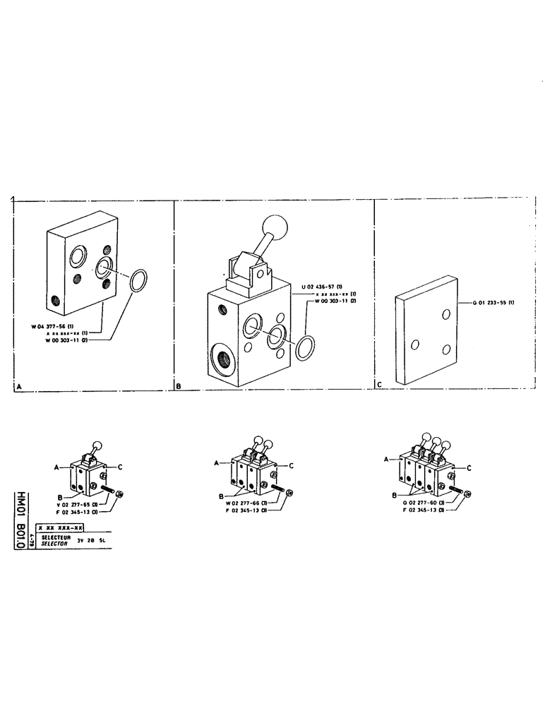 Схема запчастей Case 160CK - (186) - SELECTOR (07) - HYDRAULIC SYSTEM