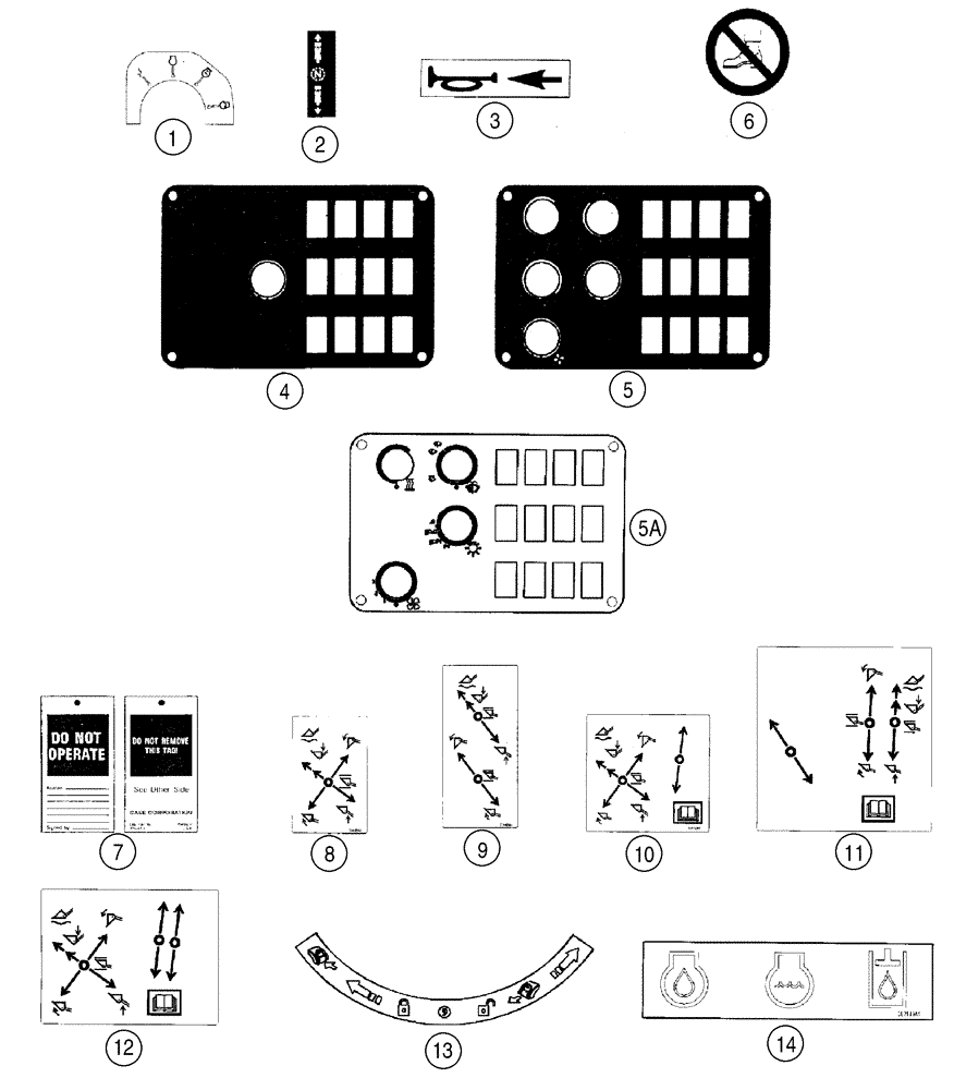 Схема запчастей Case 521D - (09-57) - DECALS (NORTH AMERICA AND EUROPE) (09) - CHASSIS