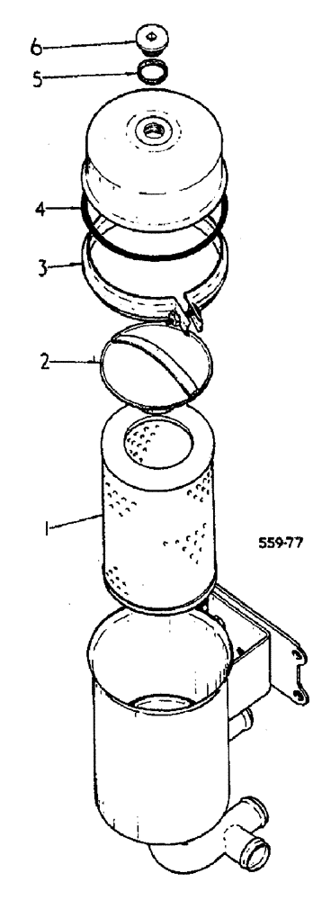 Схема запчастей Case 3400 - (070) - OIL FILTER ASSEMBLY (35) - HYDRAULIC SYSTEMS