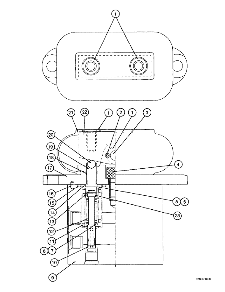 Схема запчастей Case 9010B - (8-102) - PEDAL OPERATED REMOTE CONTROL VALVE (08) - HYDRAULICS