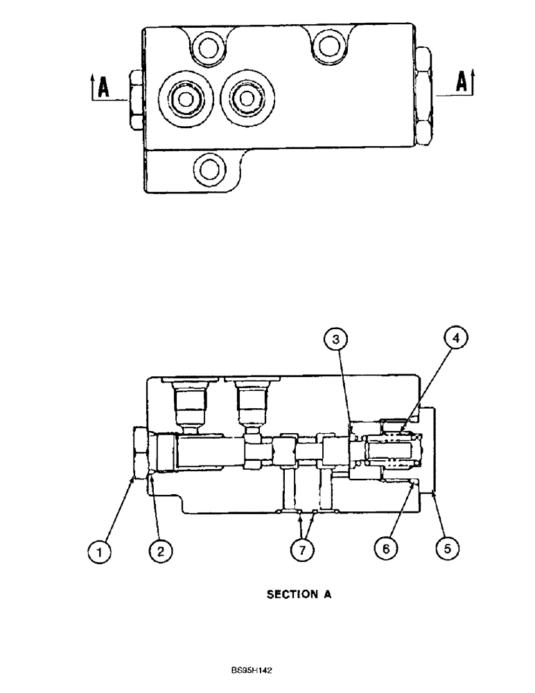 Схема запчастей Case 9060B - (8-128) - CONTROL VALVE, PILOT VALVE (08) - HYDRAULICS