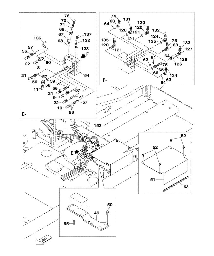 Схема запчастей Case CX250C - (08-026[00]) - HYDRAULIC CIRCUIT - HAND CONTROL PILOT - WITHOUT SAFETY VALVE (08) - HYDRAULICS