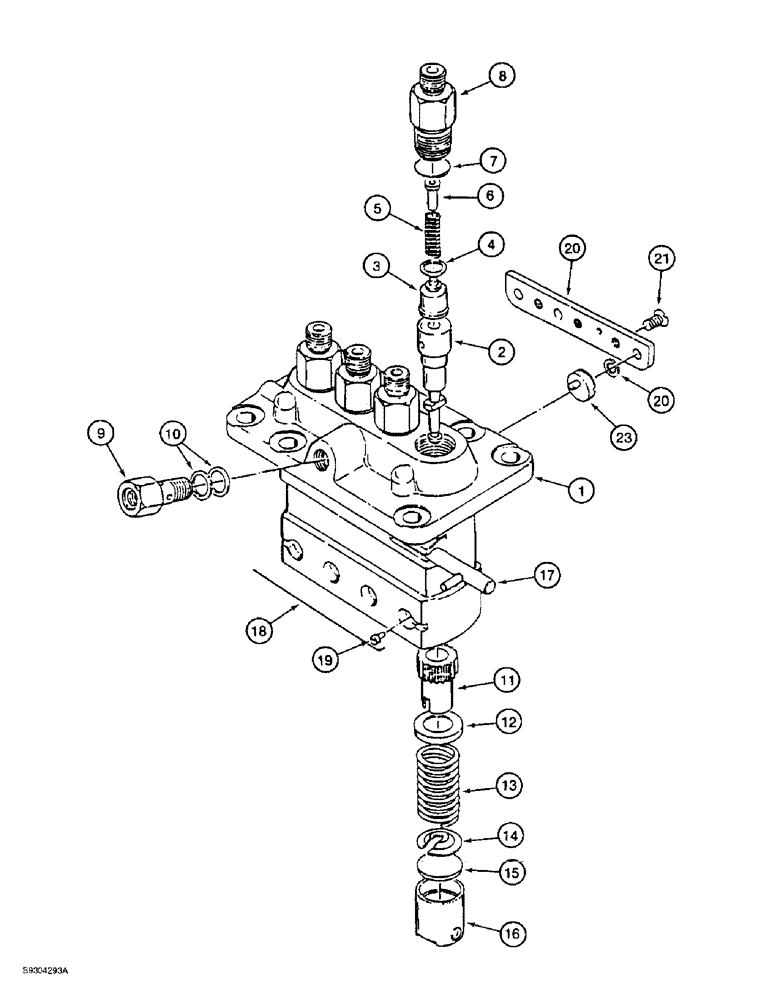 Схема запчастей Case 1838 - (3-12) - FUEL INJECTION PUMP ASSEMBLY, KUBOTA V2203 ENGINE (03) - FUEL SYSTEM