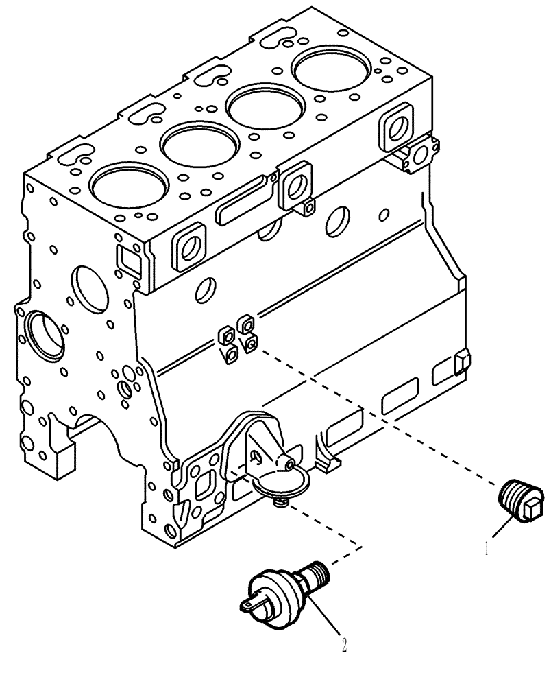 Схема запчастей Case 321D - (95.051[001]) - OIL PRESS. SWITCH (S/N 591052-UP) No Description