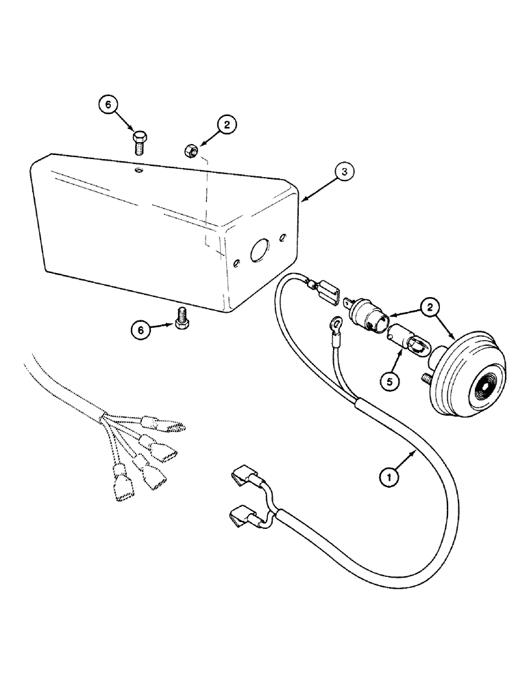 Схема запчастей Case 580SK - (4-70) - SIDE MOUNTED TURN SIGNALS (04) - ELECTRICAL SYSTEMS