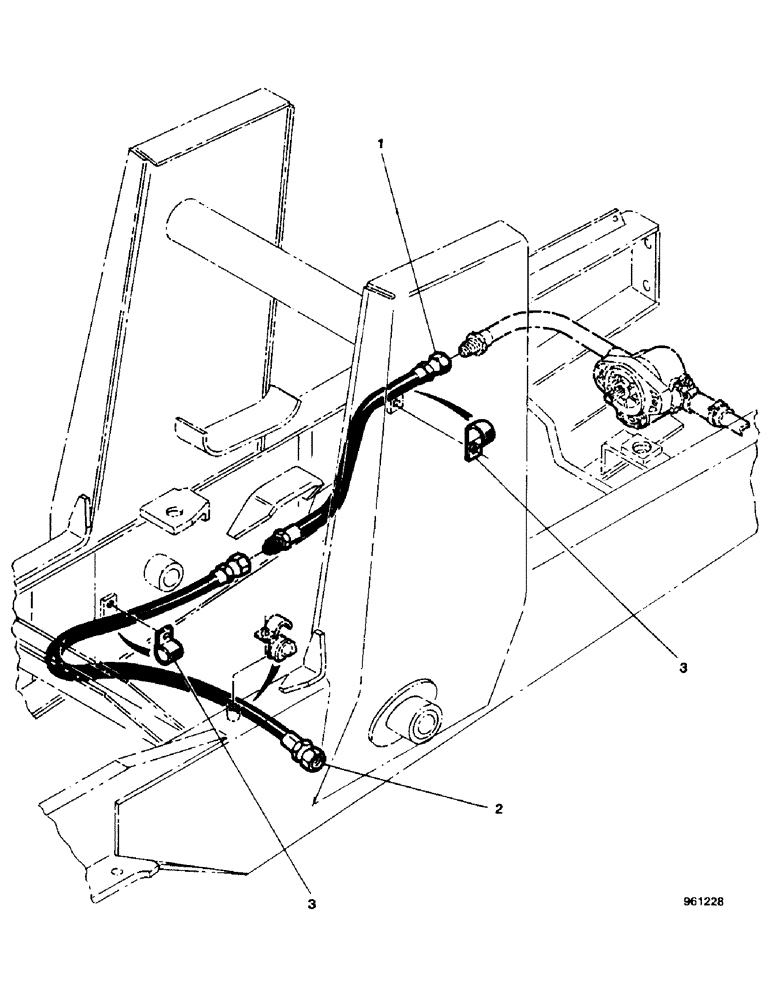 Схема запчастей Case 580G - (10) - HOSES - LOADER CONTROL VALVE INLET 