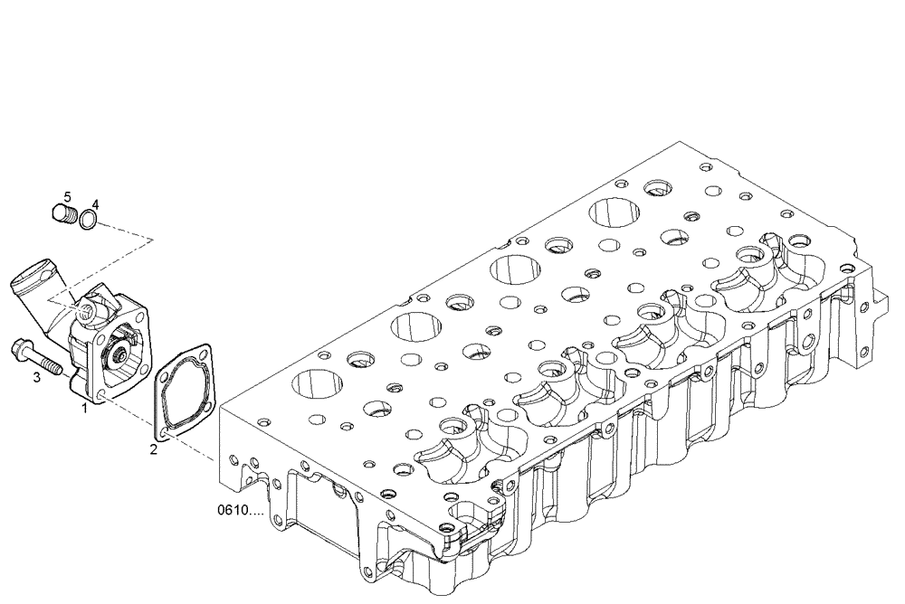 Схема запчастей Case F5CE9454G A001 - (3260.026) - TEMPERATURE REGULATOR (10) - ENGINE