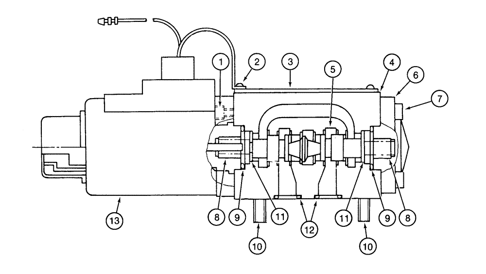 Схема запчастей Case 9020 - (8-052) - 153470A1 SOLENOID VALVE (08) - HYDRAULICS