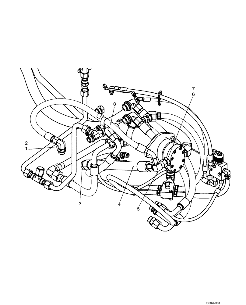 Схема запчастей Case 430 - (06-20) - HYDROSTATICS - RESONATOR (EUROPE) (06) - POWER TRAIN