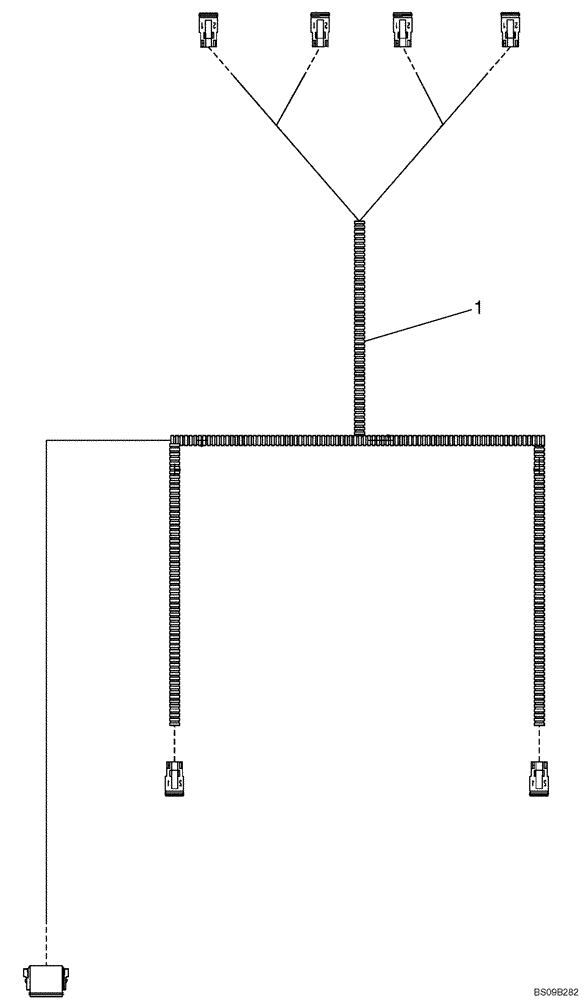 Схема запчастей Case 750L - (04-19[01]) - HARNESS, CANOPY (IF USED) (04) - ELECTRICAL SYSTEMS