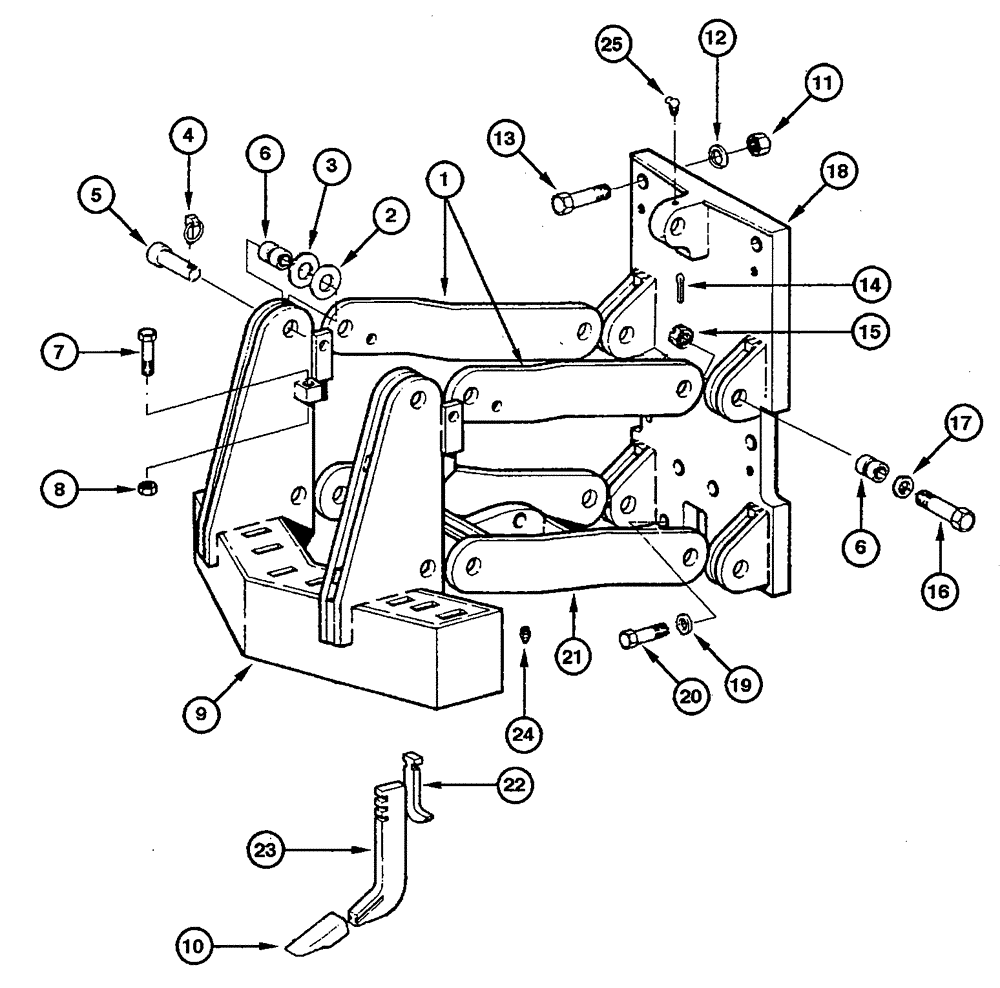 Схема запчастей Case 845 - (09.14[00]) - SCARIFIER - ASSEMBLY (09) - CHASSIS