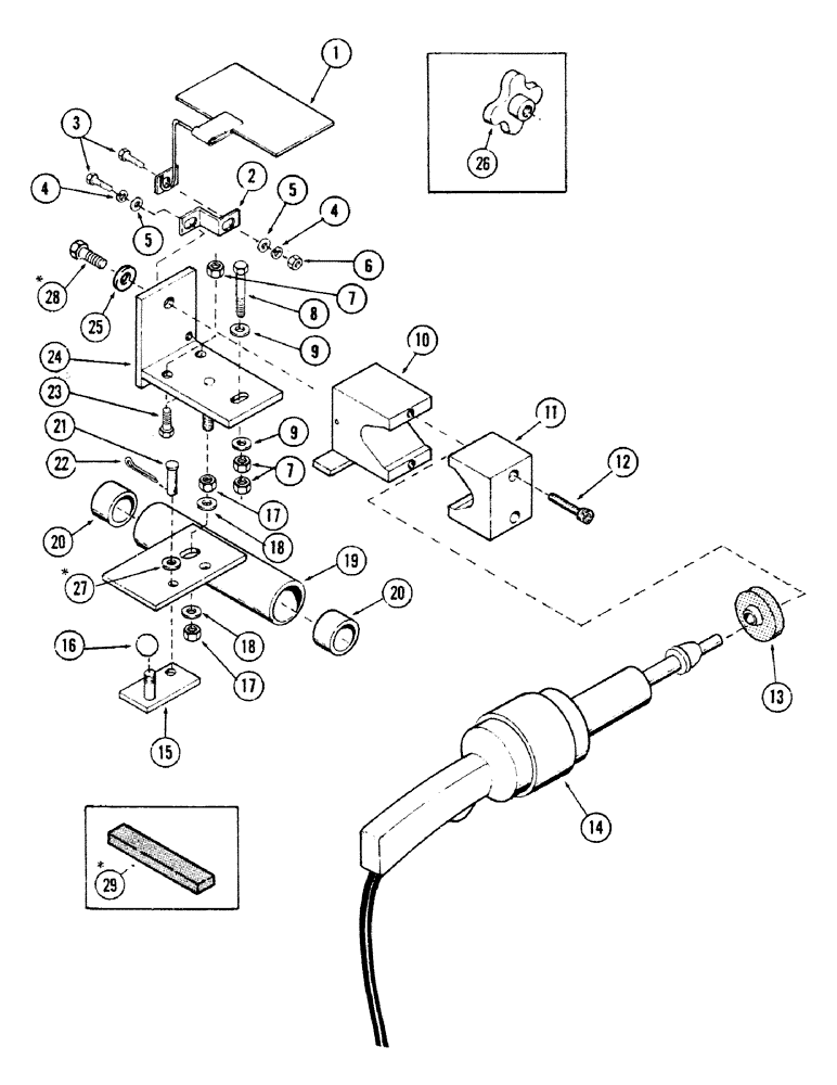 Схема запчастей Case 40BLC - (356) - TOOL GRINDER STAND AND ATTACHING PARTS, (USED WITH ROTARY CUTTER) (18) - ATTACHMENT ACCESSORIES