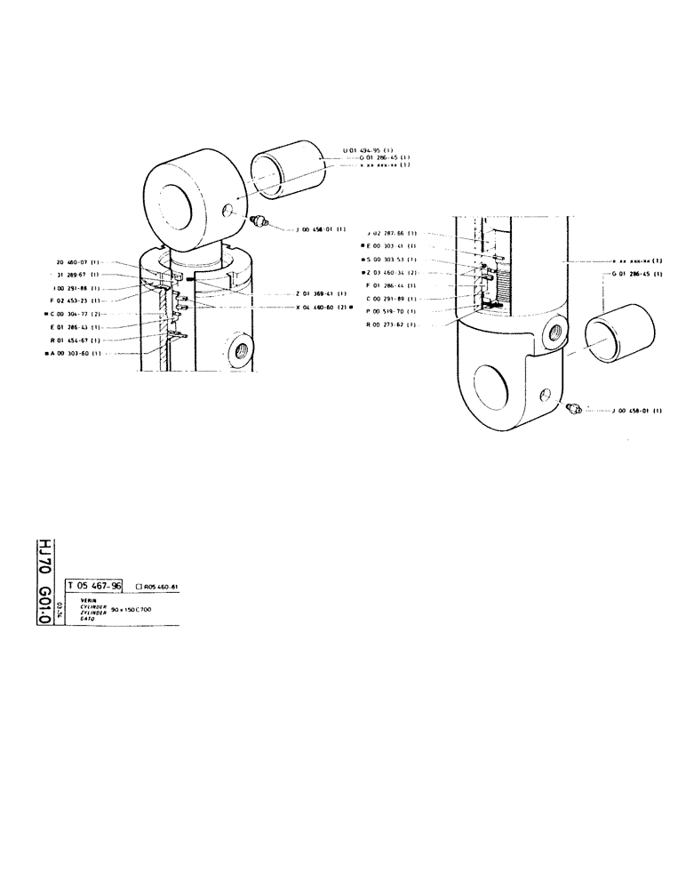 Схема запчастей Case GC120 - (083) - CYLINDER 