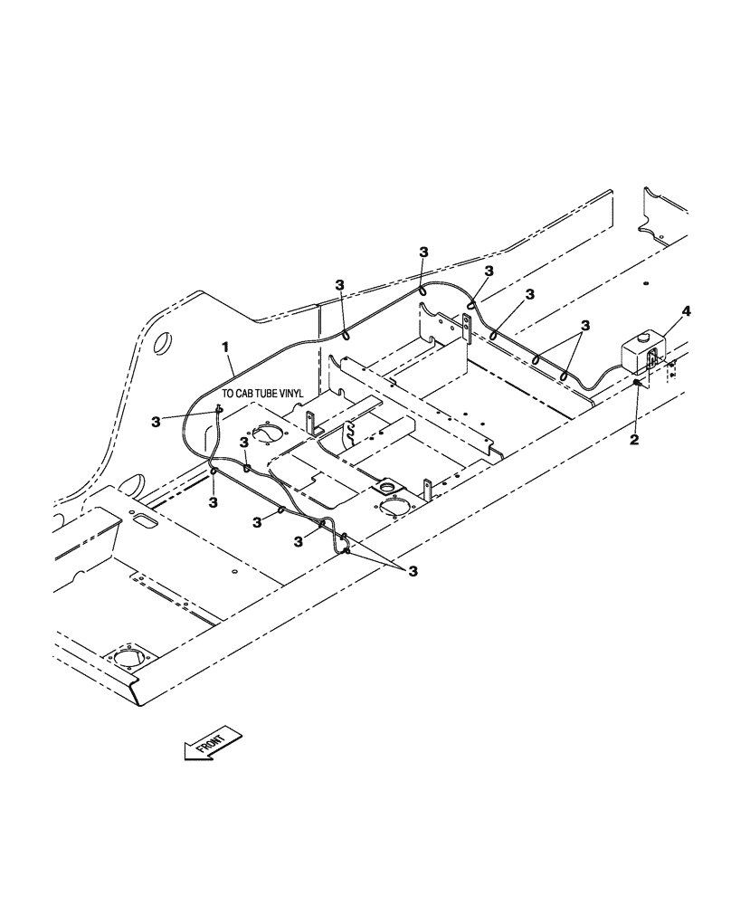 Схема запчастей Case CX300C - (09-033-00[01]) - CAB - WINDSHIELD WASHER (09) - CHASSIS/ATTACHMENTS