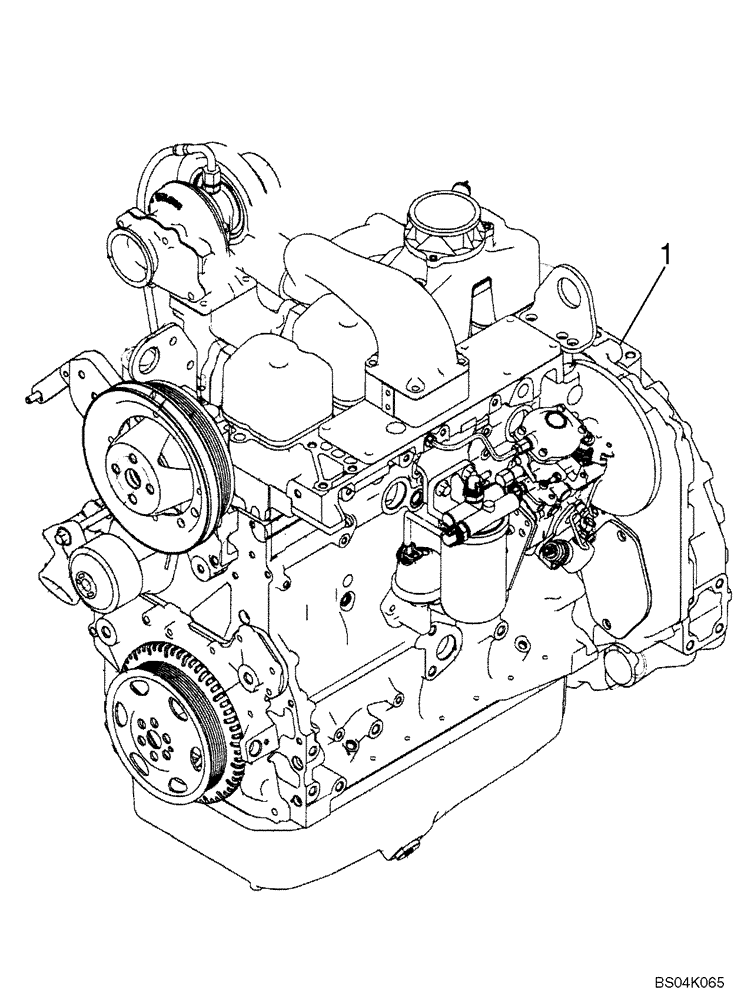 Схема запчастей Case 650K - (02-09) - ENGINE (02) - ENGINE