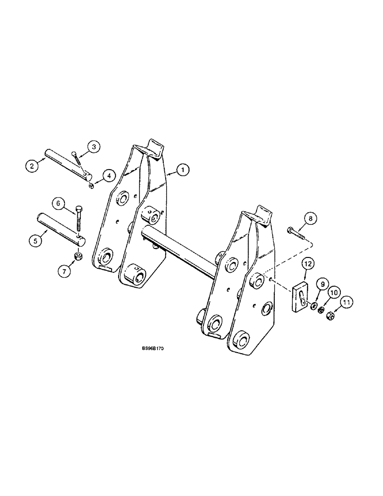 Схема запчастей Case 1825B - (9-16) - TOOL TACH (09) - CHASSIS/ATTACHMENTS