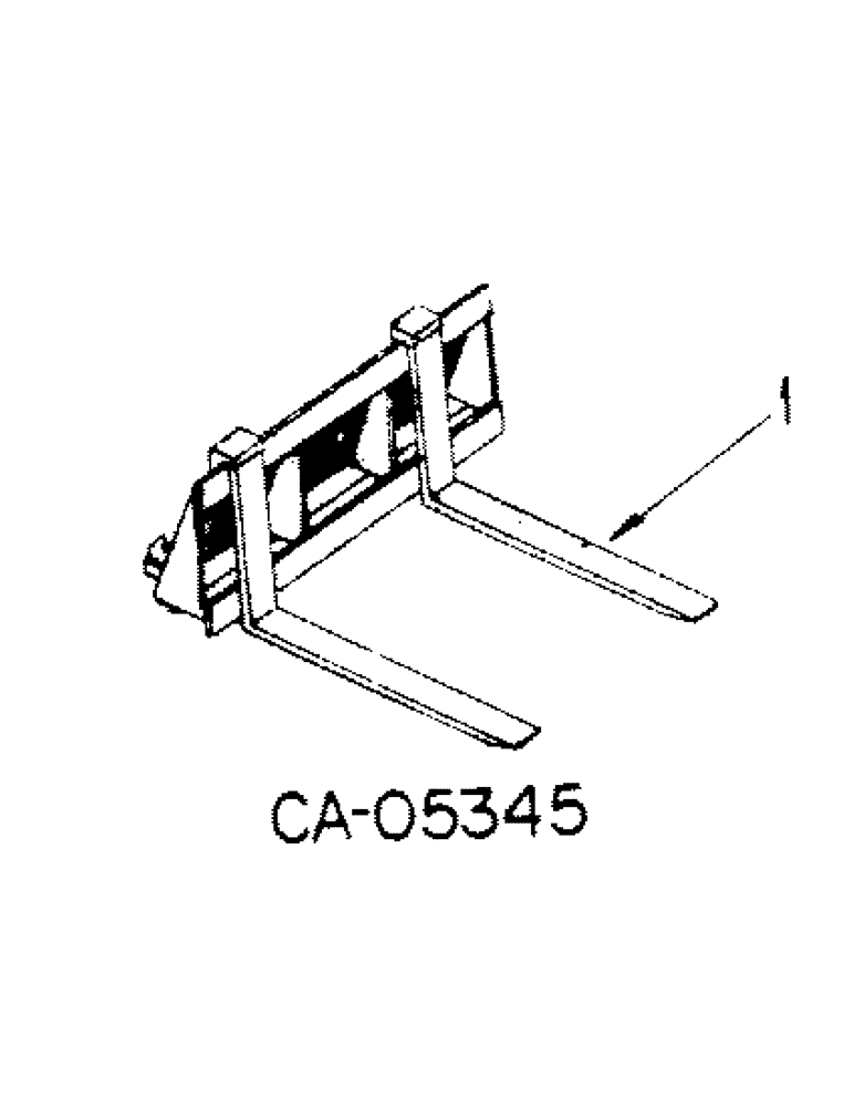 Схема запчастей Case 4150 - (17-02) - MOUNTED EQUIPMENT, PALLET FORK ATTACHMENT Mounted Equipment