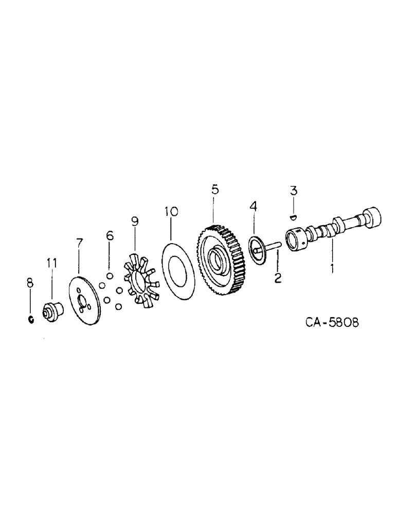 Схема запчастей Case 4125 - (12-04) - POWER, CAMSHAFT (04) - Drive Train