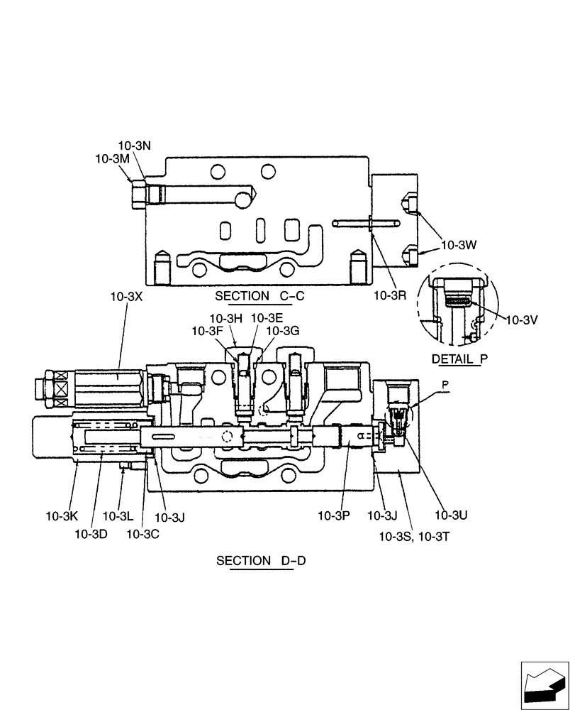 Схема запчастей Case CX31B - (01-028[04]) - VALVE INSTAL (35) - HYDRAULIC SYSTEMS