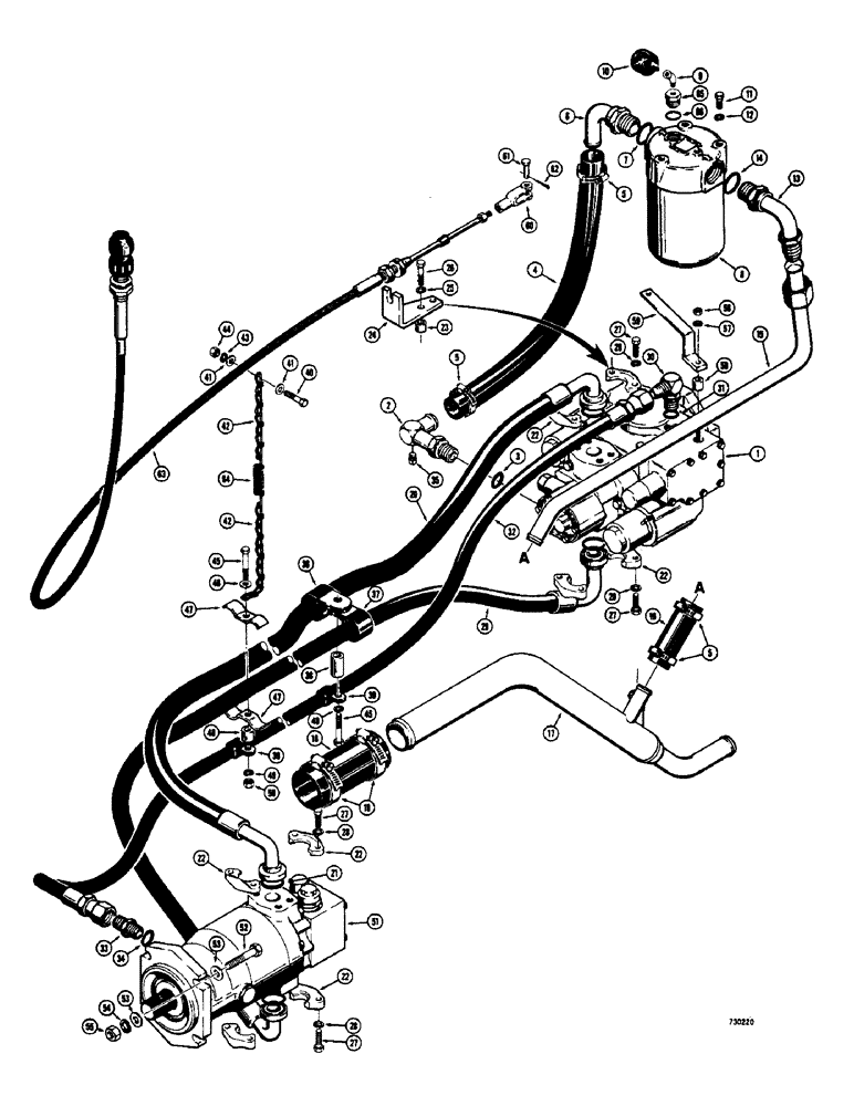 Схема запчастей Case 475 - (150) - PLOW HYDRAULICS AND CONTROL (35) - HYDRAULIC SYSTEMS