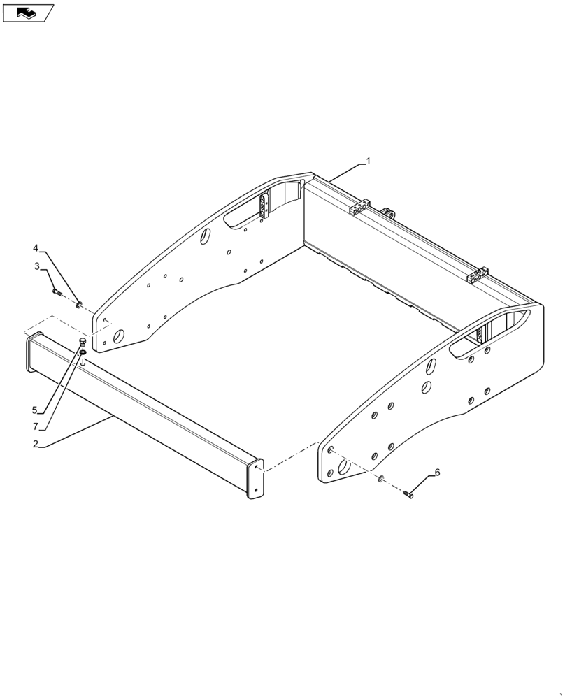 Схема запчастей Case SV211 - (39.100.AY[01]) - DRUM FRAME (39) - FRAMES AND BALLASTING