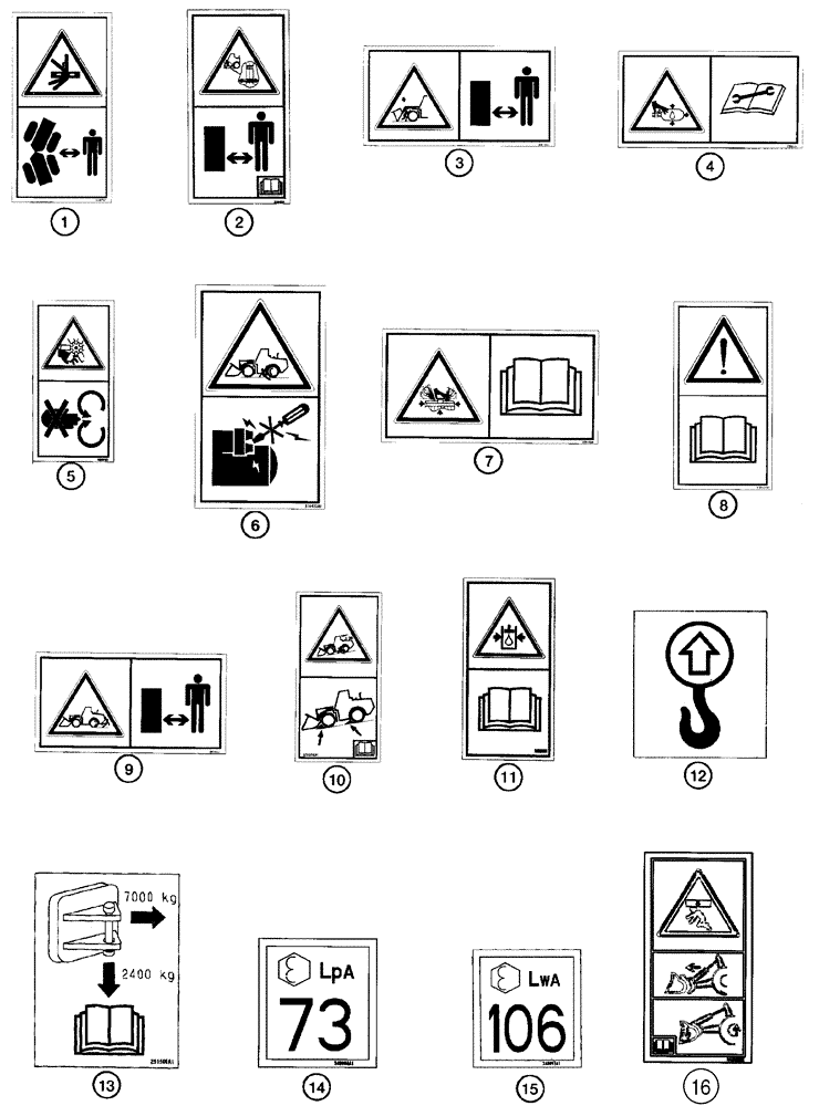 Схема запчастей Case 621C - (09-065) - DECALS, EUROPE ONLY (09) - CHASSIS