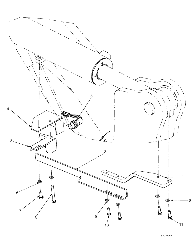 Схема запчастей Case 621E - (09-02) - CONTROL - RETURN-TO-DIG (XR) (09) - CHASSIS