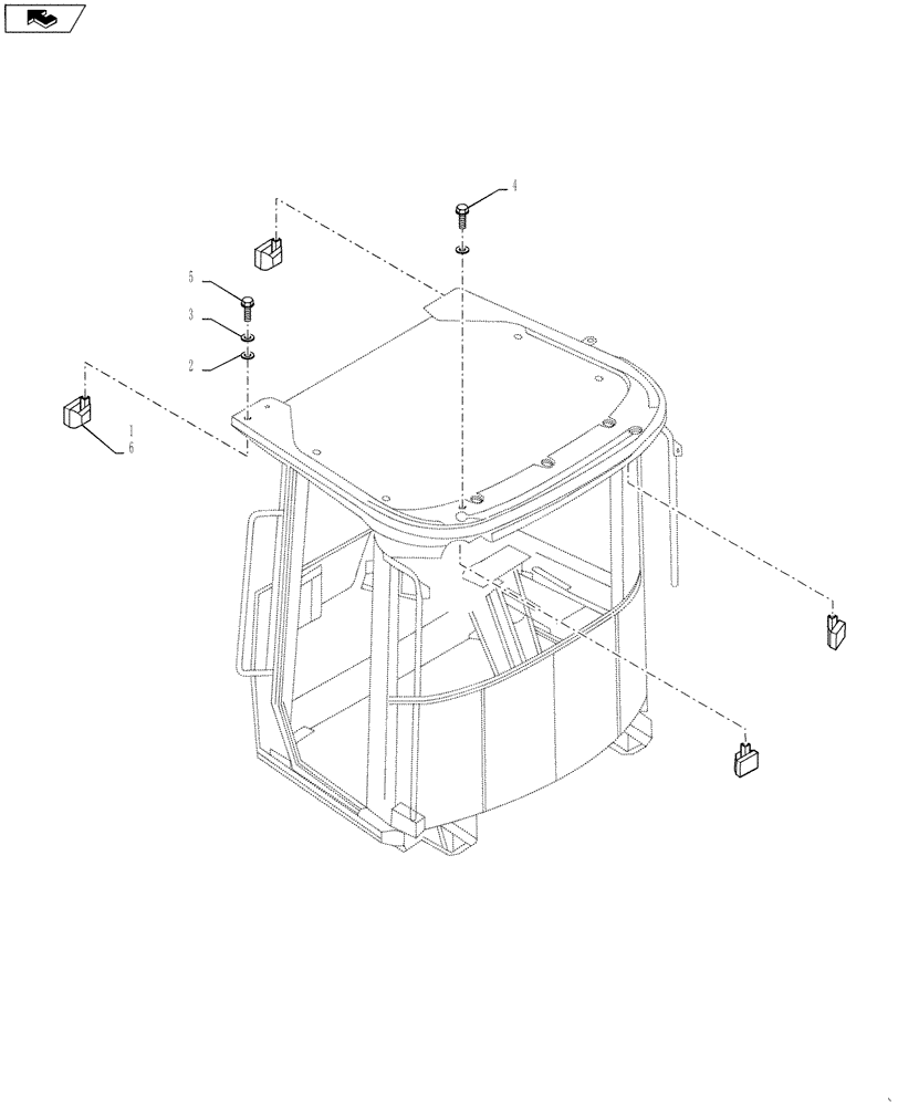 Схема запчастей Case 1021F - (55.404.07) - CAB WORK LIGHTS (55) - ELECTRICAL SYSTEMS