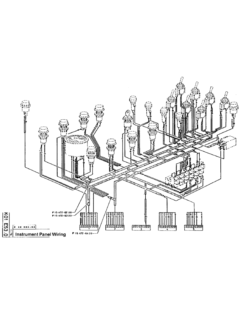 Схема запчастей Case 160CL - (70) - INSTRUMENT PANEL WIRING (06) - ELECTRICAL SYSTEMS