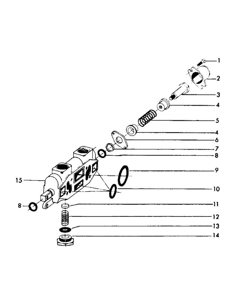 Схема запчастей Case 40YC - (H22) - WORKING SECTION PART NUMBER 205789, * (USED ON UNITS WITH (07) - HYDRAULIC SYSTEM