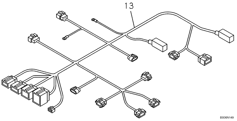 Схема запчастей Case CX290B - (04-07) - ELECTRICAL ACCESSORIES - ENGINE (04) - ELECTRICAL SYSTEMS