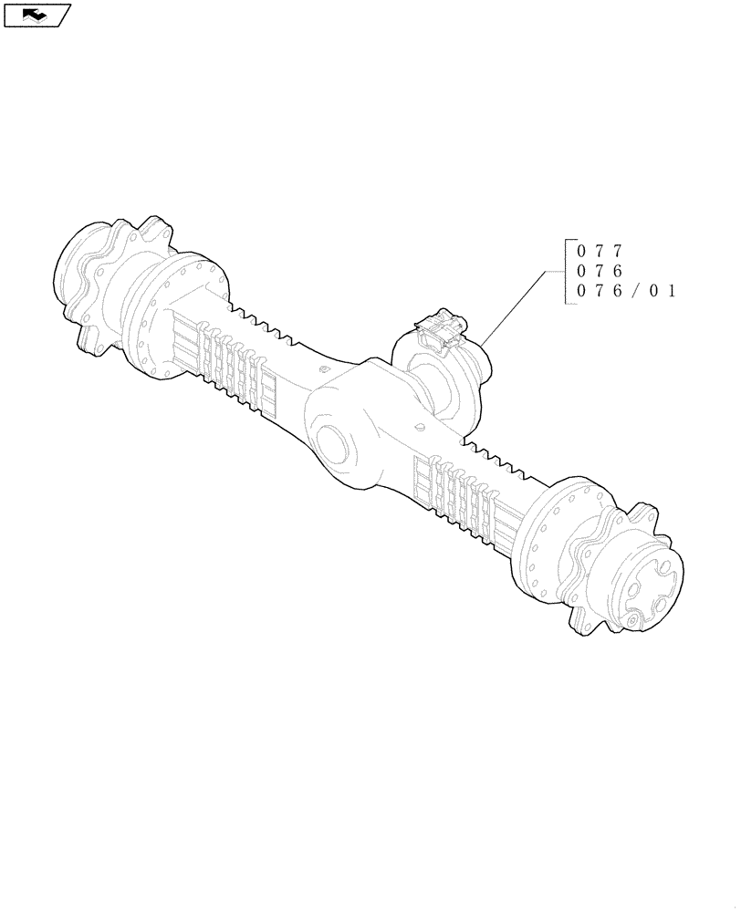 Схема запчастей Case 221E - (SEC. 04) - FRONT AXLE (00) - GENERAL