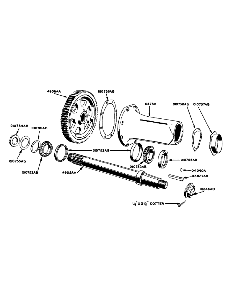 Схема запчастей Case 420 - (099) - REAR AXLE (27) - REAR AXLE SYSTEM