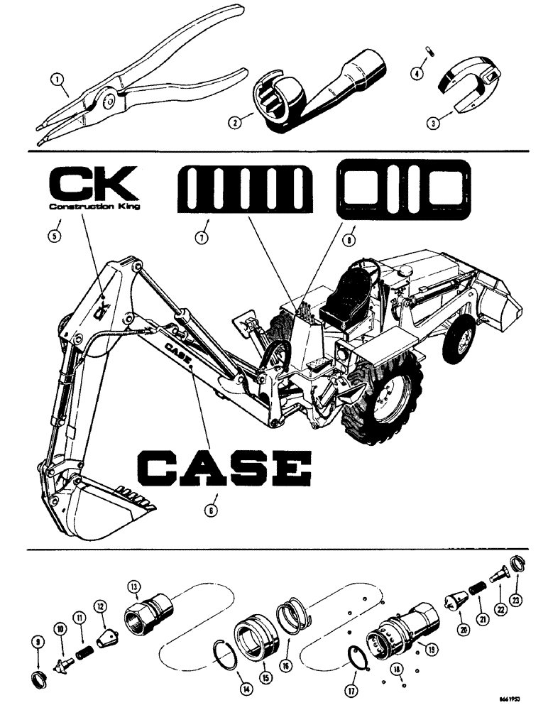 Схема запчастей Case 34 - (56) - TOOLS 