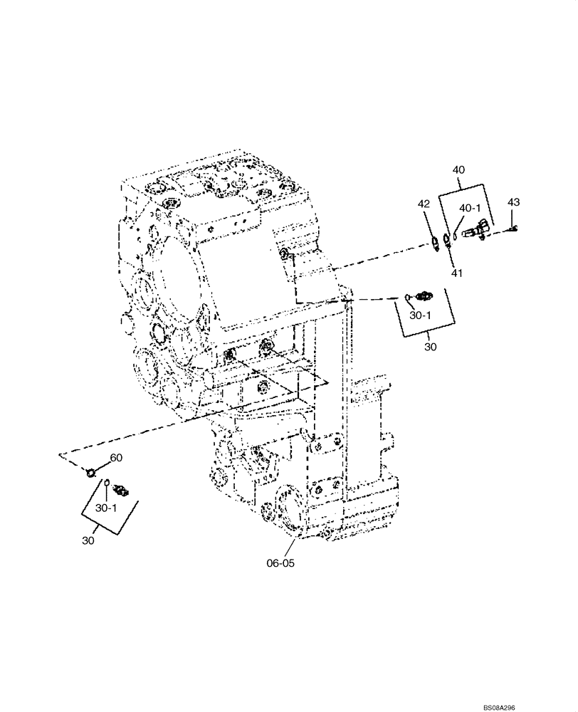 Схема запчастей Case 1221E - (06-18[01]) - TRANSMISSION - SENSORS (11LH-01100) (17) (06) - POWER TRAIN