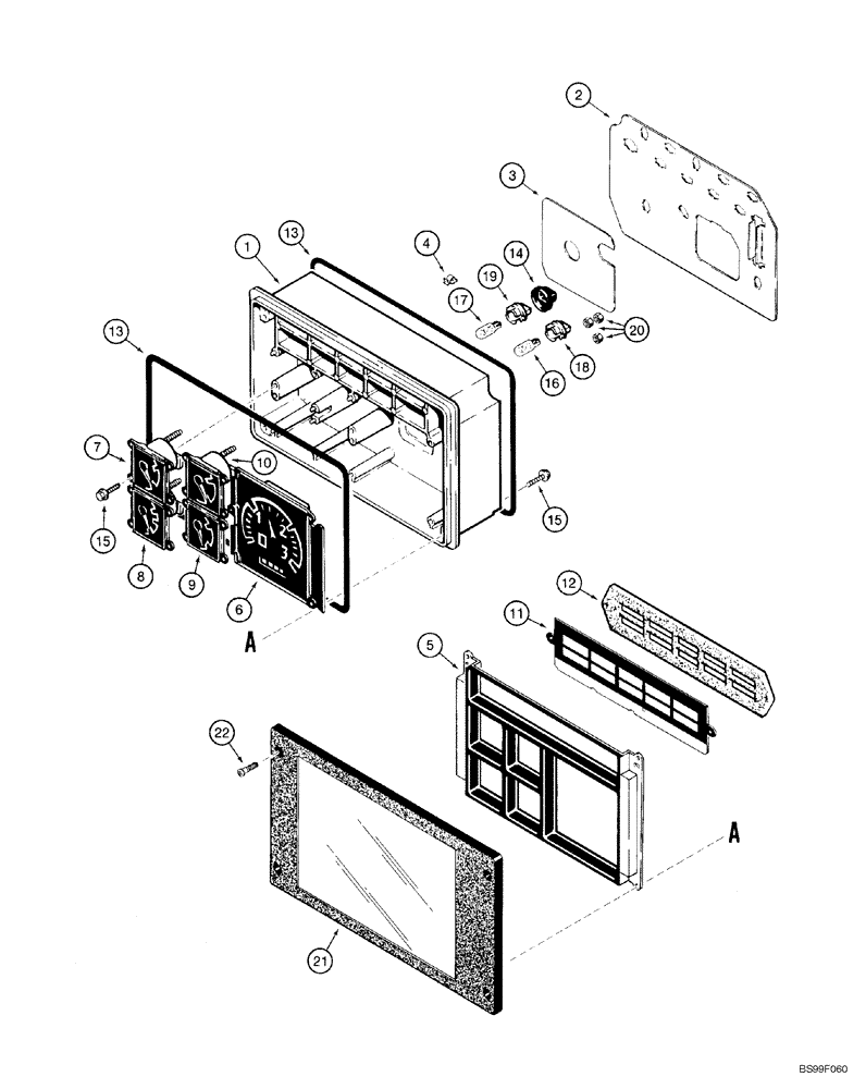 Схема запчастей Case 1150H_IND - (04-07) - INSTRUMENT CLUSTER (04) - ELECTRICAL SYSTEMS