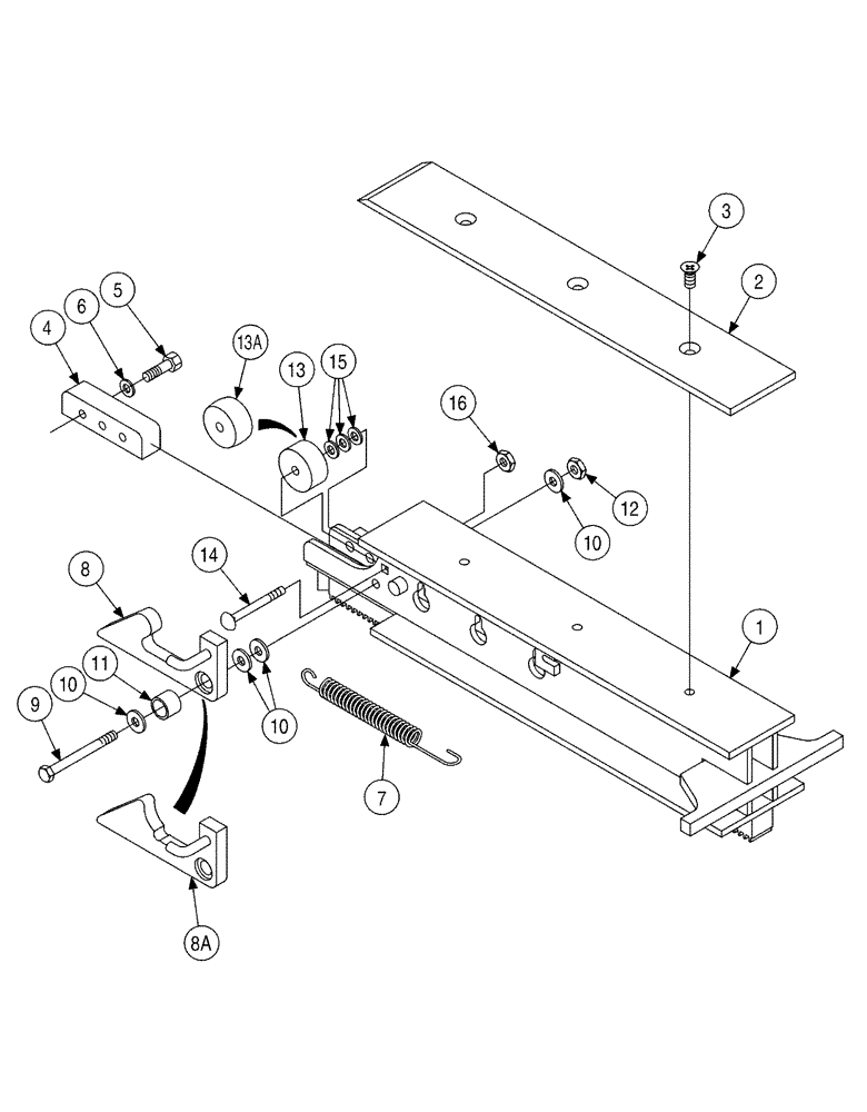 Схема запчастей Case 6010 - (09-02) - PIPE LOADER - ARM ASSY (89) - TOOLS