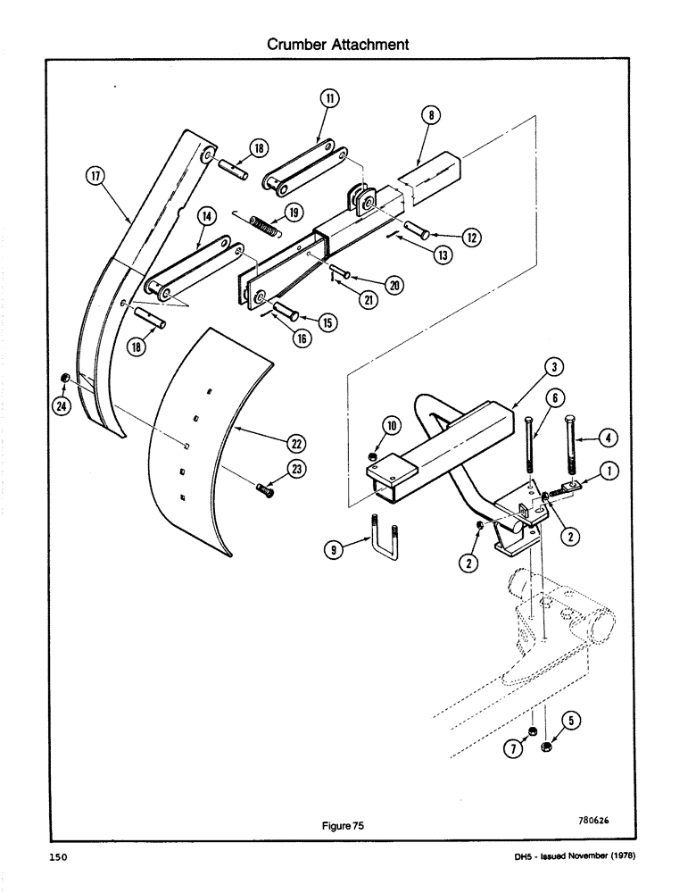 Схема запчастей Case DH5 - (150) - CRUMBER ATTACHMENT (89) - TOOLS