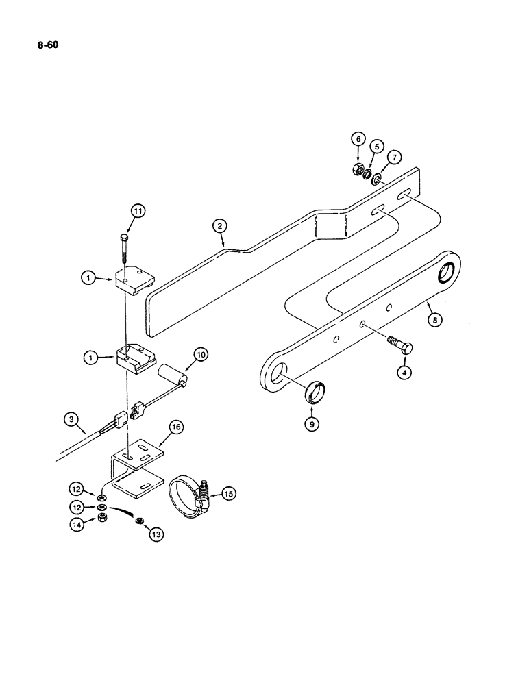 Схема запчастей Case W11B - (8-060) - RETURN-TO-DIG, P.I.N. 9158252 AND AFTER (08) - HYDRAULICS