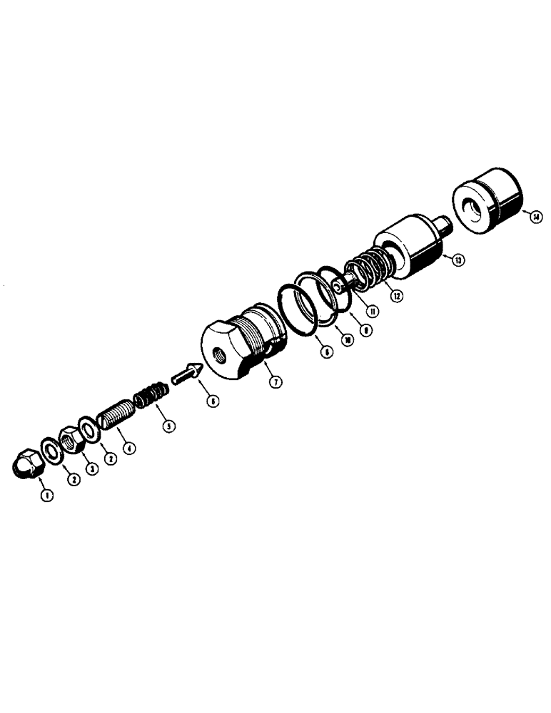 Схема запчастей Case W8C - (238) - MAIN RELIEF VALVE, CHECK VALVE (08) - HYDRAULICS