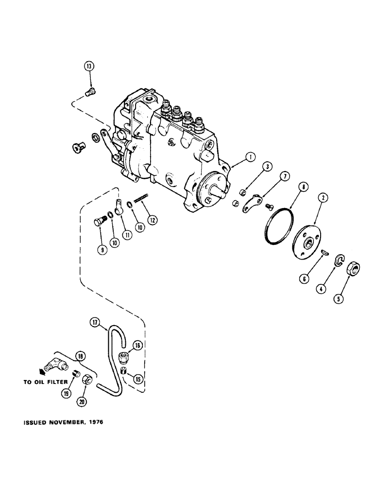 Схема запчастей Case 400C - (048) - A59149 FUEL INJECTION PUMP, (336B) DIESEL ENGINE, W/ TURBO-CHARGER, W/O HAND PRIMER PUMP OR FILTER (03) - FUEL SYSTEM