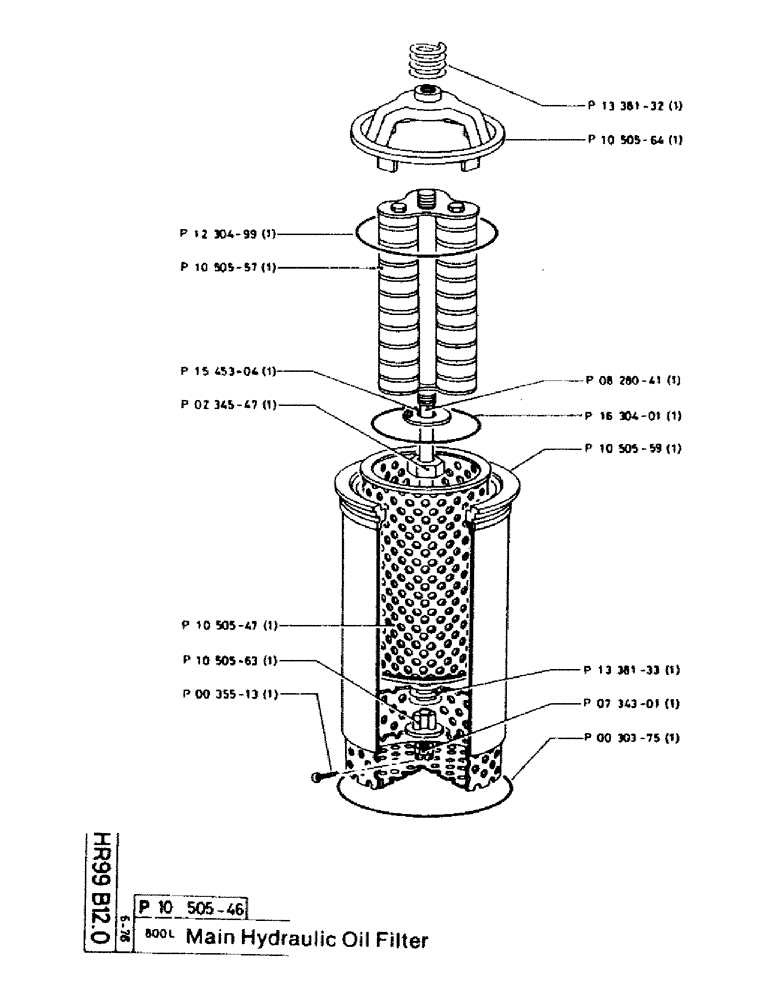 Схема запчастей Case 220CKS - (69) - MAIN HYDRAULIC OIL FILTER (07) - HYDRAULIC SYSTEM