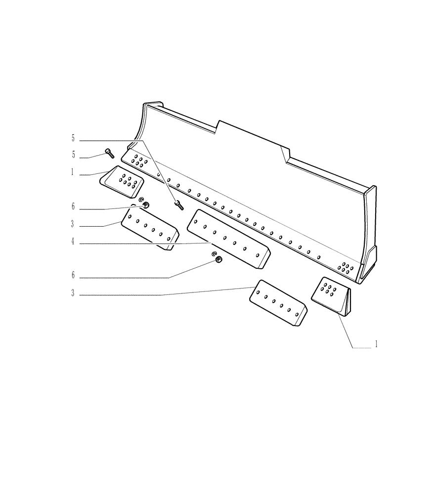 Схема запчастей Case 1850K - (9.471[05]) - 6 - WAY BLADE - LT - OPTIONAL CODE 774180001 - VERSION (01) (19) - OPTIONS