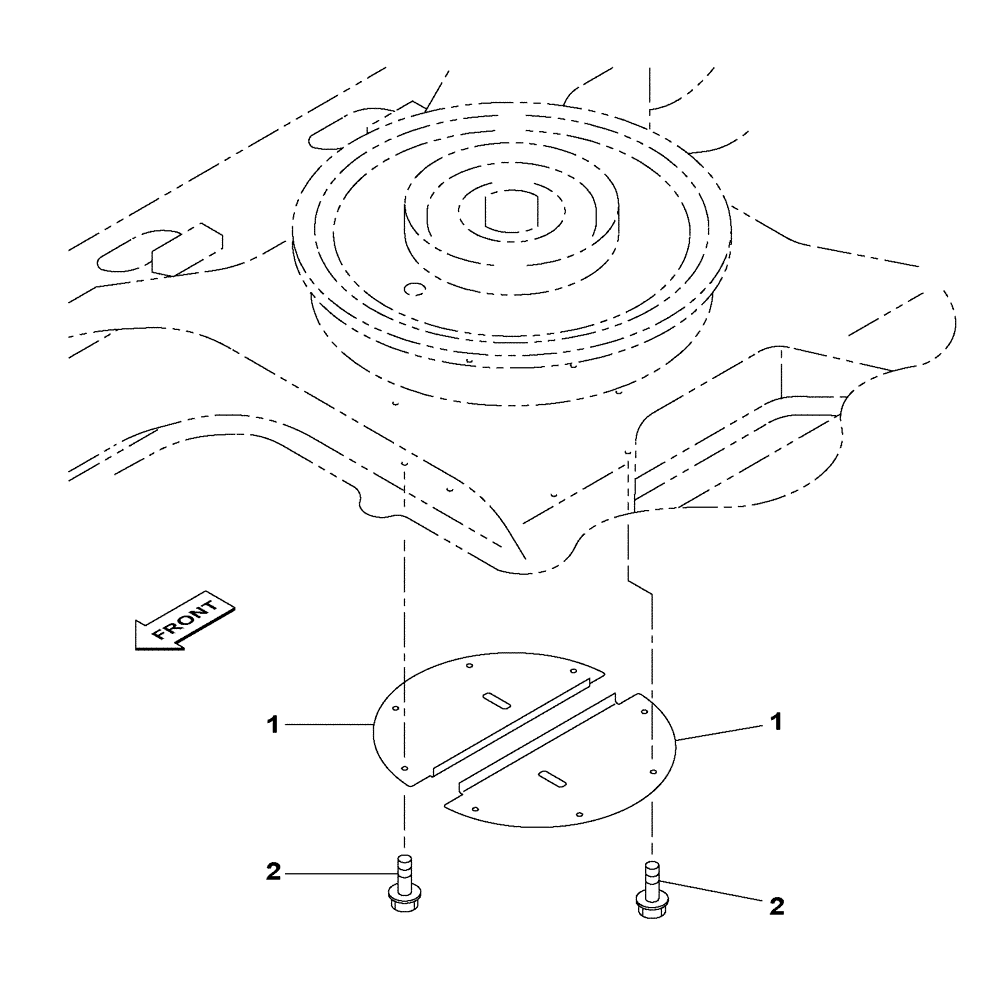 Схема запчастей Case CX250C - (05-007[00]) - TURING JOINT PROTECTION (11) - TRACKS/STEERING