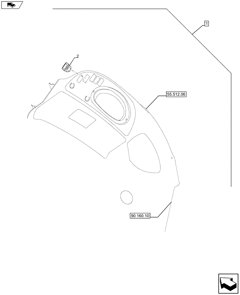 Схема запчастей Case 580SN - (88.035.04[02]) - DIA KIT, RIDE CONTROL (88) - ACCESSORIES