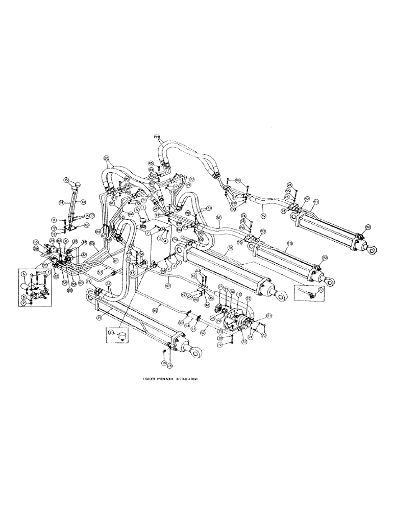 Схема запчастей Case 300 - (093) - TERRALOADR HYDRAULIC INST. (04) - UNDERCARRIAGE