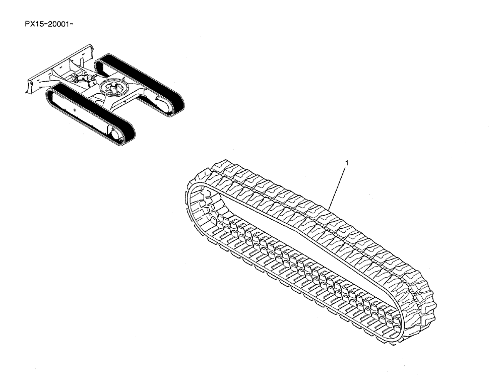 Схема запчастей Case CX36B - (02-010) - SHOE ASSY (04) - UNDERCARRIAGE