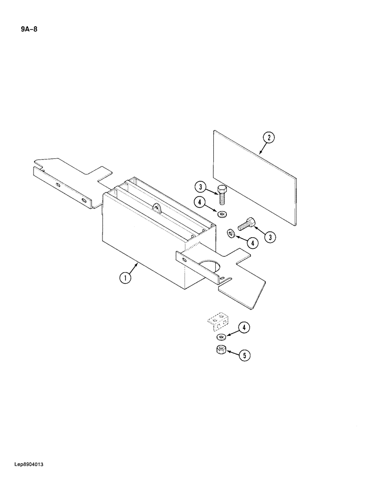 Схема запчастей Case 688 - (9A-8) - ENGINE INSULATOR (09) - CHASSIS