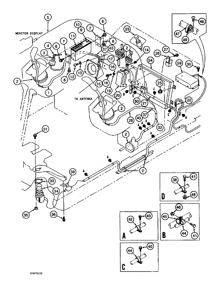 Схема запчастей Case 9030B - (4-28) - CAB ELECTRICAL SYSTEM, CONSOLE, CONTROLLER & AUXILIARY CONTROL HARNESSES, P.I.N. DAC03#2001 & AFTER (04) - ELECTRICAL SYSTEMS