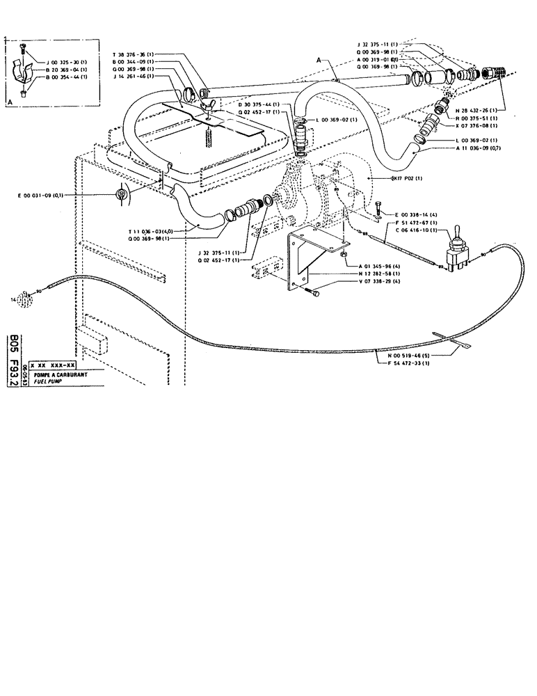 Схема запчастей Case 160CKS - (046) - FUEL PUMP (02) - FUEL SYSTEM